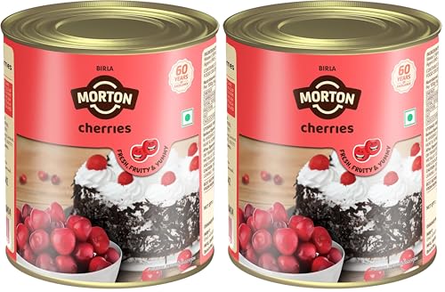 Image of Birla Morton Premium Canned Cherries 850 Gm (Pack of 2)