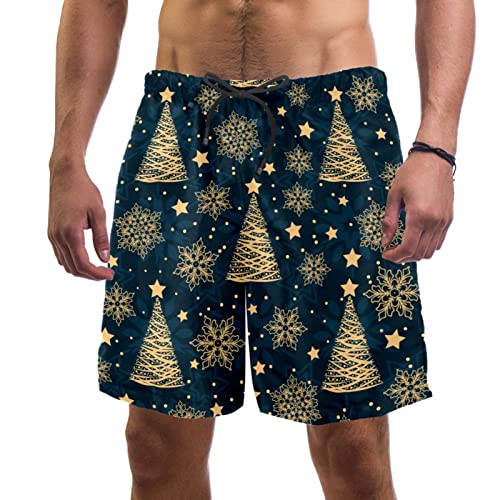 Maillots de bain pour hommes JDEZ motif de Noël le cadeau de vacances idéal