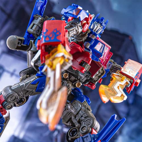 Prosheen Deformation Action Figure Toys, Car Model Alloy Deformed Portable Robot Toys Gift For Kids Girls Boys (Red 6.7 Inches #TOP6