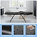 CooFel 72-Inch 3-Section Massage Table & Facial Chair, Multipurpose Spa Bed for Salon, Tattoo & Beauty Use with Removable Headrest, Facial Cradle, Towel Rack & Hydraulic Rolling Stool (Black)
