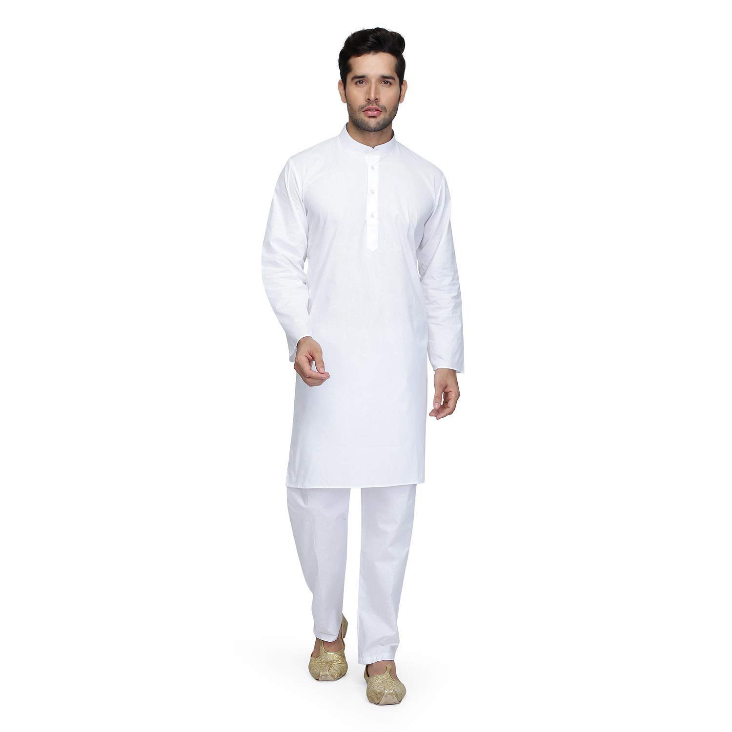 royal kurta Men's Cotton Kurta Pyjama Set-picture-0