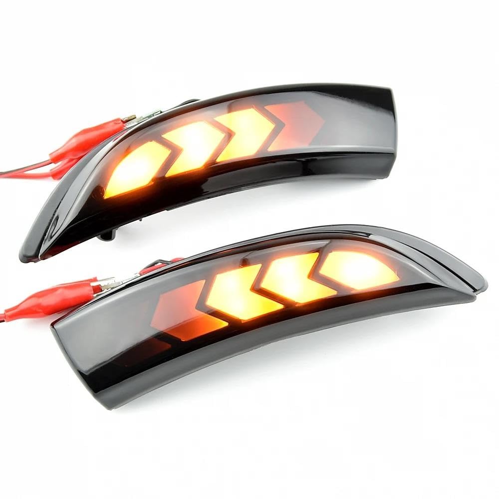 dynamisch knipperlicht Voor Ford Voor Fiesta MK6 MK7 2008-2017 Led Knippert Dynamische Zijmarkeringslichten Richtingaanwijzer Richtingaanwijzer Richtingaanwijzer Blinker (Color : Blue-Yellow
