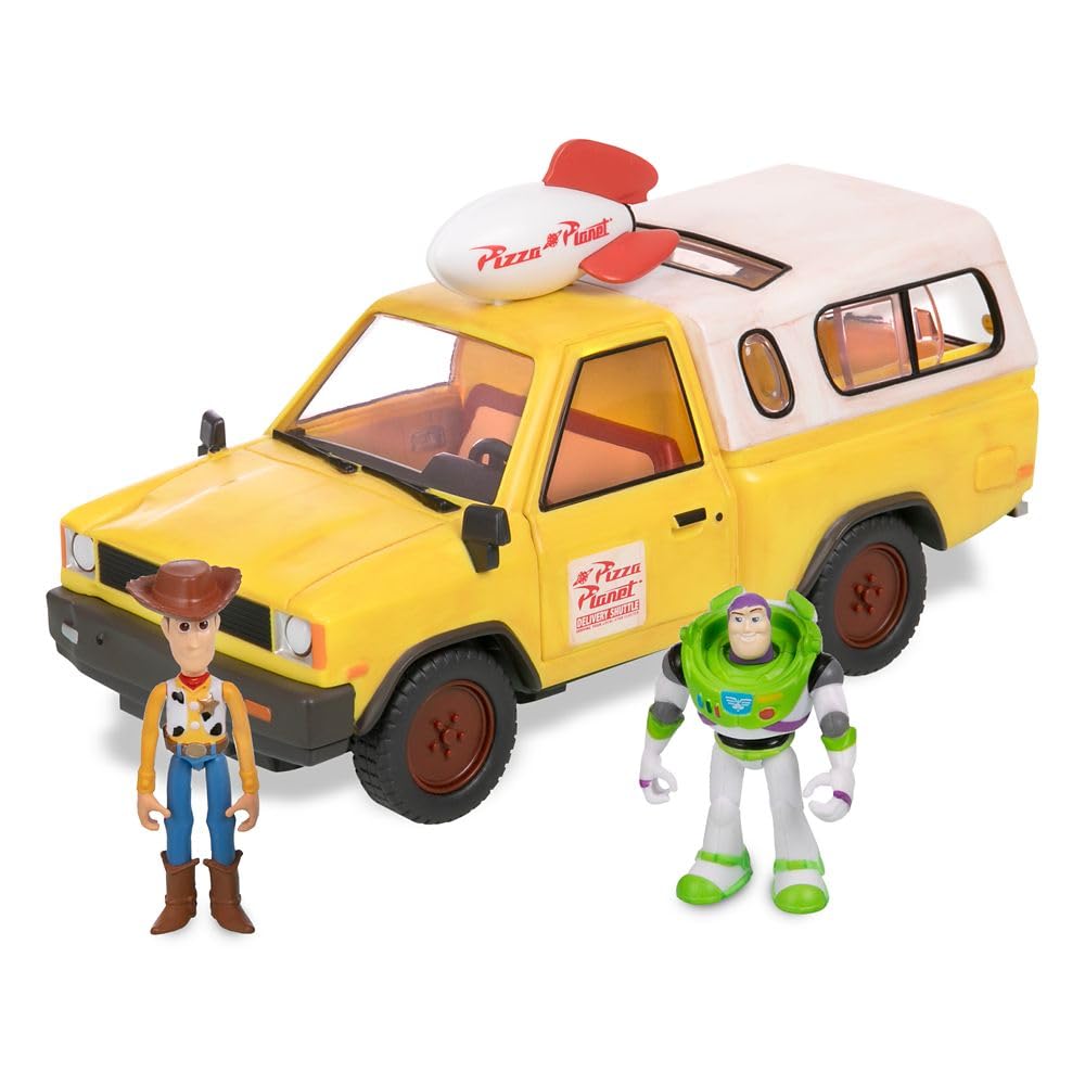 Amazon.com: Disney Store Official Pizza Planet Truck with Lights & Sounds - Toy  Story Action Figures Set Includes Woody & Buzz Lightyear, Movable Parts,  Light Up Features & Vehicle Sounds : Toys