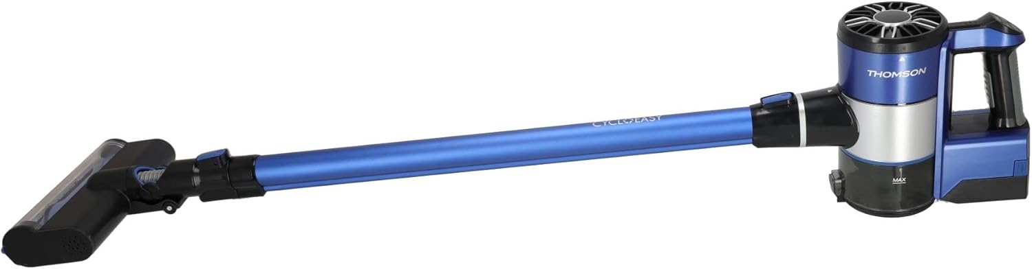 Thomson Cyclo Easy stick vacuum in use, side view
