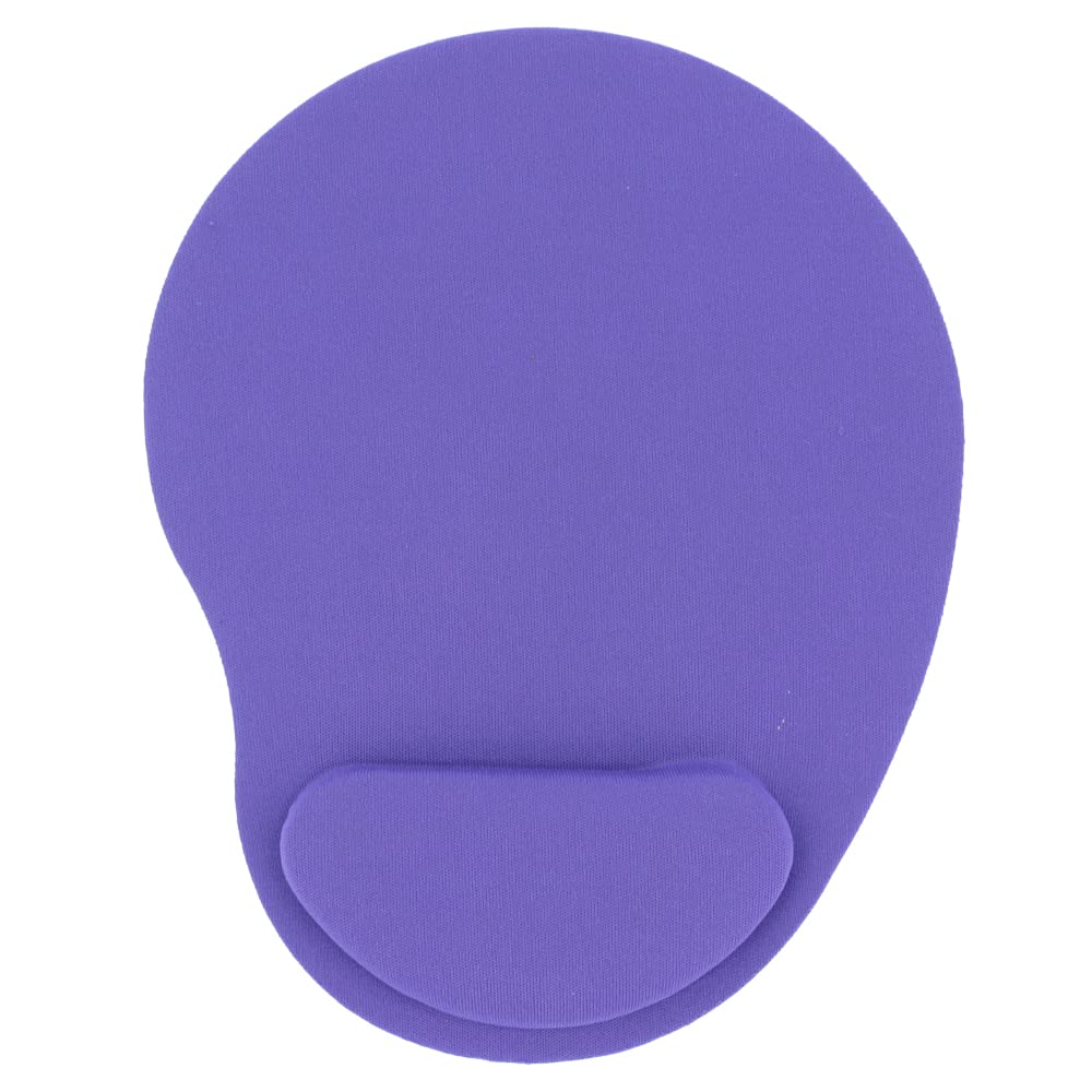REY Tappetino per Mouse con poggiapolsi in Gel, Comodo, Computer ergonomico, Lilla