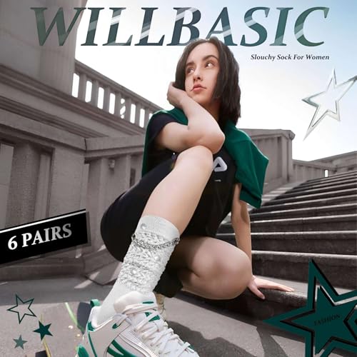 6 Pairs Slouch Socks for Women, Soft Extra Long Thick High Slouch Slouchy Sock for Girls Women Mothers Gifts2