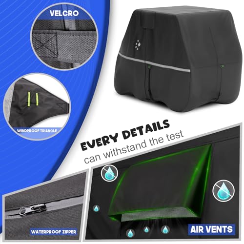 image for LI LIBZAKI 4 Passenger Golf Cart Cover Fits EZGO, Club Car, Yamaha, 42
