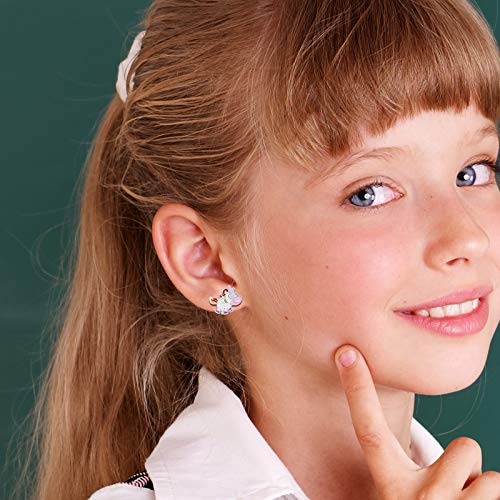 20 Pairs Kids Clip On Earrings For Girls - Pearl Clipon Earrings For Teen Girls - Christmas Clip-On Earrings Set For Little Girls -Magnetic Earrings For Girls Clip On Earrings For Kids Frog Earrings #TOP2