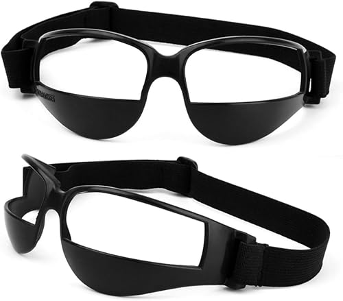 Miniatura 3 de Kisangel Gafas de entrenamiento de diseño único, gafas de regate de baloncesto, gafas de cabeza anti-baja, ayuda de entrenamiento de baloncesto,