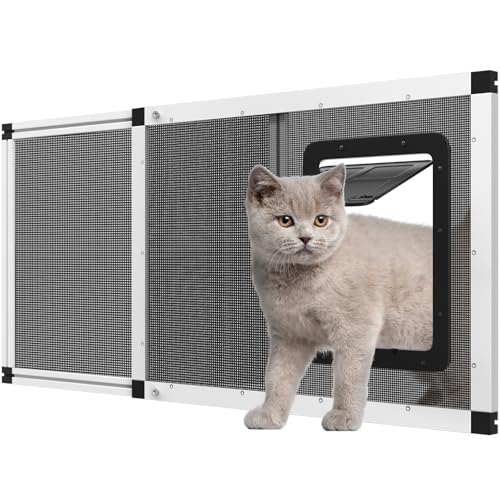 Ventilated Pet Door for Window, Fits 38