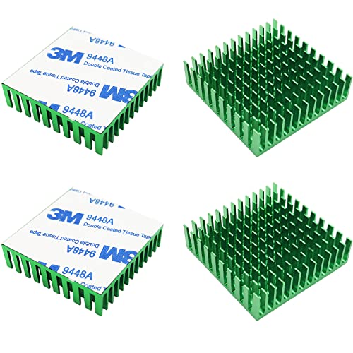 Disipador de calor, CTRICALVER Aluminio disipador de calor (verde), con cinta 3M, para transistor...