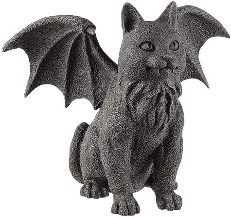 Pacific Giftware Winged Cat Gargoyle Statue Figurine Myth Fantasy