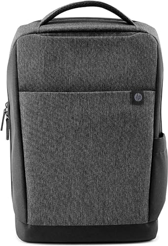 HP Renew, Zaino per Notebook Fino a 15.6”, Creato con Materiale Reciclato, Scomparto Computer o Tablet Dedicato, Tasche Interne ed Esterne Imbottite, Spallacci Regolabili, Impermeabile, Grigio