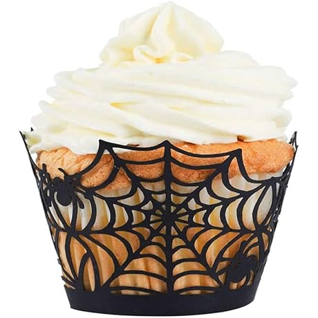 Addams Family Party Favors, Giveme5 Halloween Party Spiderweb Cupcake Wrappers: Unforgettable Spooky...