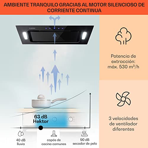Klarstein-HEKTOR-SL-Campana-extractora-Campana-de-cocina-Campana-de-pared-60-cm-de-ancho-Circulacion-de-aire-530-mh-Filtro-de-aluminio-Negro