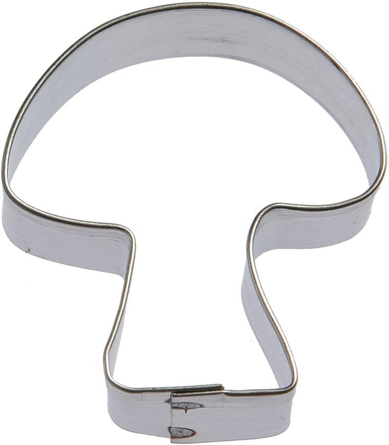 Miniature Mushroom Cookie Cutter - Made in the USA – Foose Cookie Cutters Tin Plated Steel Mushroom Cookie Mold (1.5 Inch)