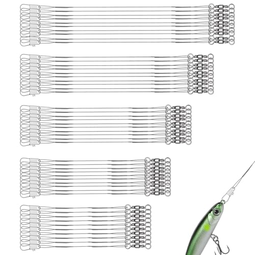 KLINNA 100x Bas de ligne en acier inoxydable pour...