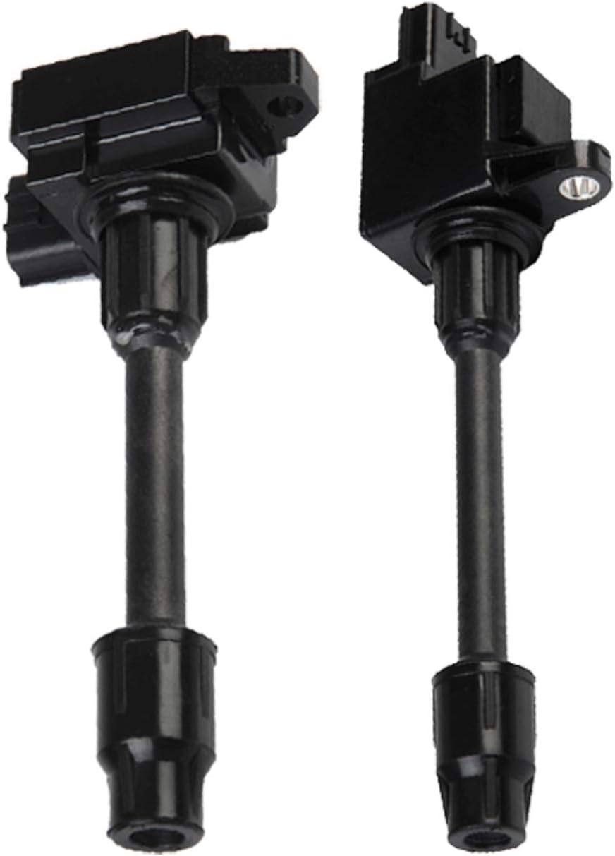 ENA Set of 6 Ignition Coil Pack Front and Rear with Set of 6 Platinum Spark Plugs Compatible with Infiniti Nissan 00 01 Maxima 2000 2001 I30 3.0L V6 Replacement for UF348 UF363 C1266 C1267 4503