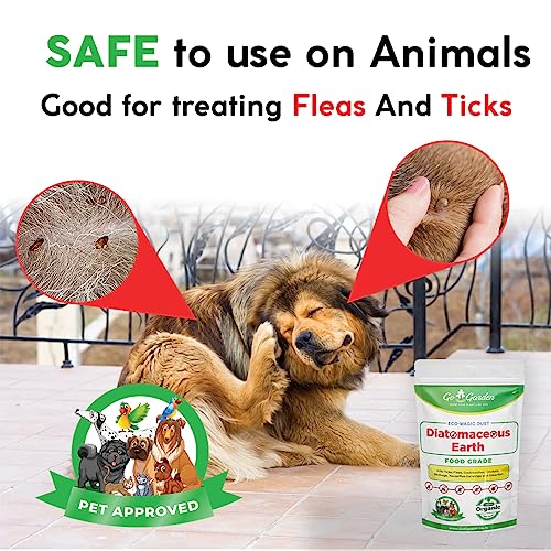 Image of Go Garden Diatomaceous Earth Powder | Organic Pest Control | Cockroach Killer, Ant Repellent, and Flea Control for Dogs 900G
