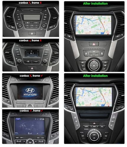 GPS Navi para Hyundai IX45 Santa Fe 2013-2017 con Carplay y Bluetooth 2