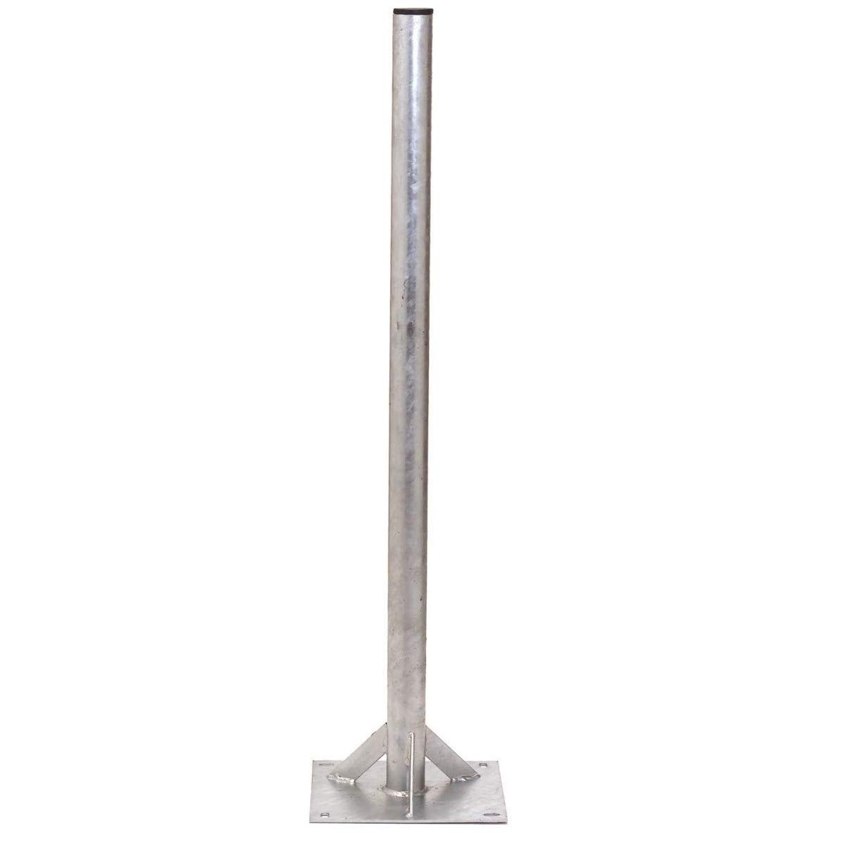 Pied DE TERRASSE RENFORCÉ DIAMÈTRE 50MM Hauteur 1200MM Fixation Parabole antenne Sol
