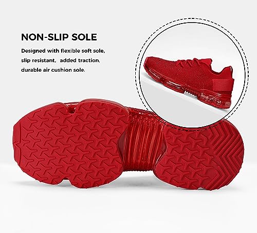 Image of LUCKY STEP Women Air Cushion Fashion Sneakers | Breathable Casual Comfortable Lightweight Walking Shoes
