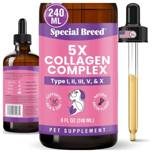 Premium Collagen for Dogs - Liquid Support for Joints, Skin, Coat, Bone, Immune System & HIPS - Collagen Supplement - Made in USA - 8oz