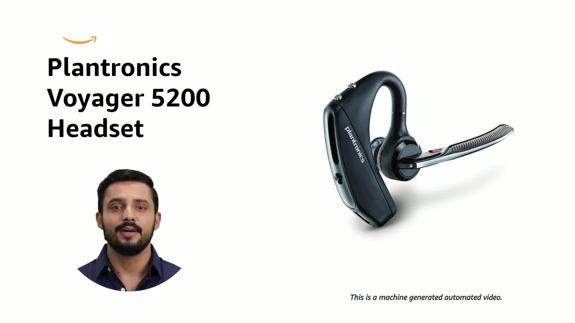 Plantronics Voyager 5200 Bluetooth Headset Black Bluetooth