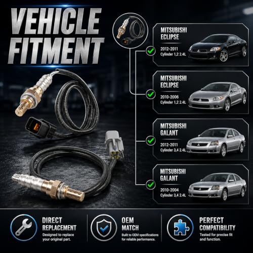 Sensor de Oxígeno para Mitsubishi Eclipse y Galant 2.4L miniatura 3