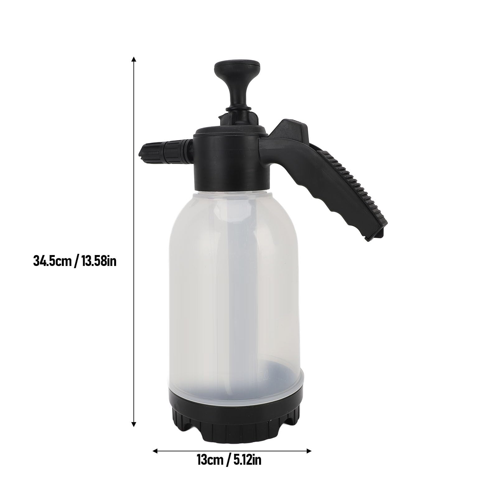 Hand Pump Foam Sprayer, 2000ml Manual Foam Cannon Car Wash Hand Pressurized Soap Sprayer Car Wash Foamer for Car Garden Cleaning