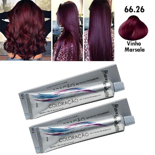 Kit Tinta De Cabelo Mairibel Hidratylife Vinho Marsala 2Un