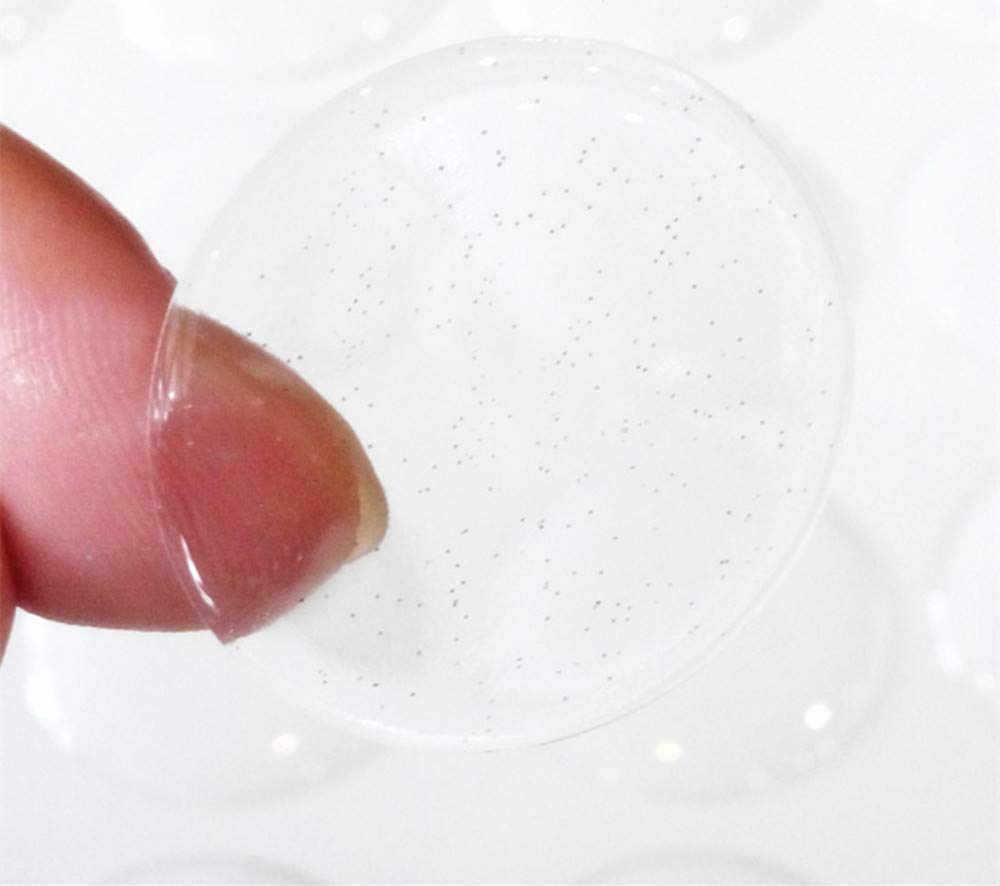 100PCS of Clear Glitter Epoxy Round Circle Dome Sticker Adhesive Back Dome Glitter DIY for Bottle Cap and Pendants (1")-picture-25