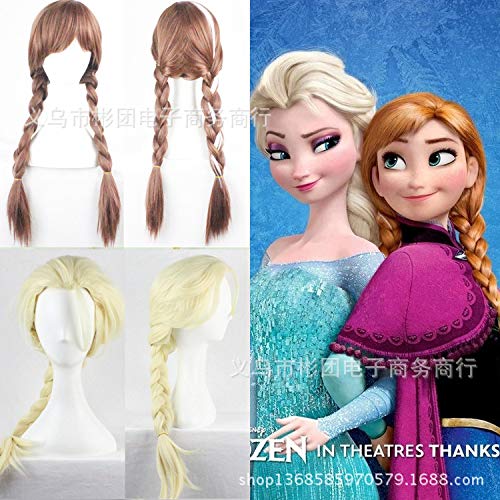 Amazon Com Anime Wig Lady Big Adventure Elsa Aisha Style High Temperature Silk Fashion Realistic Wig Rose Net Single Scorpion Beauty