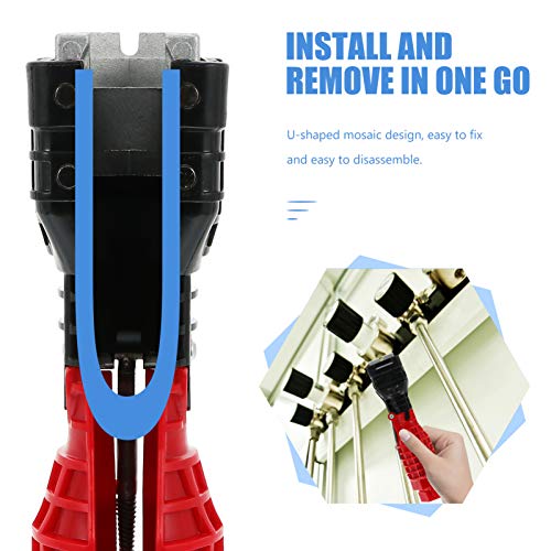 Angoily Chave de Torneira E Pia Torneira Mudança de Ferramenta de Instalador Chave Multifuncional Ch