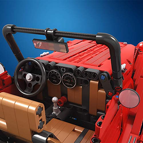 LINANNAN Technic Classic Car Modell Baukits, 1:10 Vintage Car Modell Kit, 1141 stücke Baustein Kompatibel mit Lego… – Bild 8