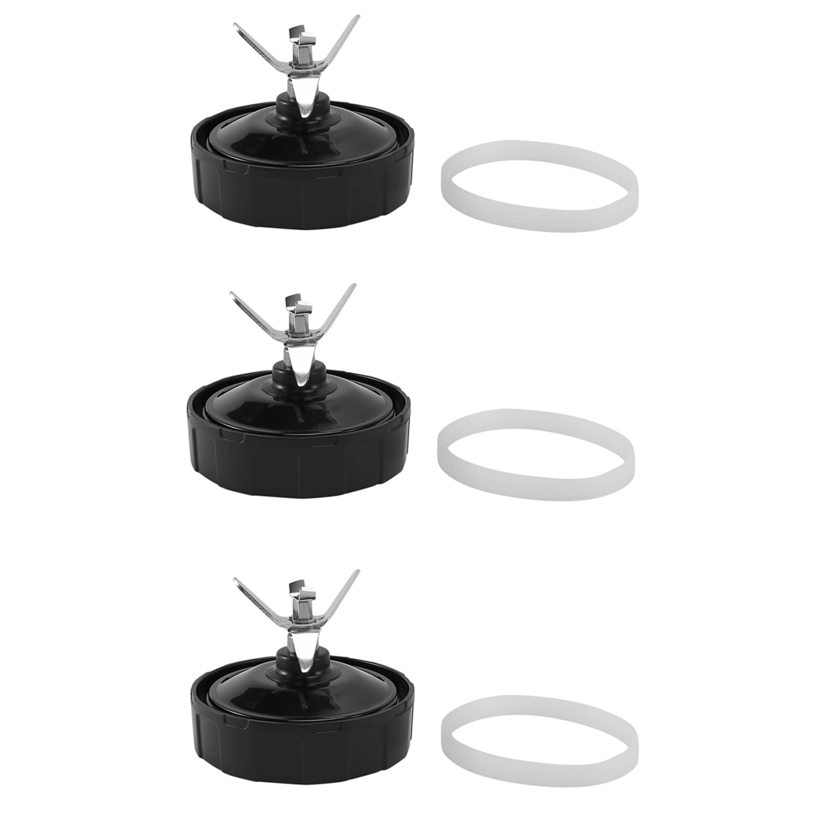 Hndhbfgrt 7 Fin Extractor Blade Replacement Parts for Juicer for Auto IQ BL482 BL642 BL642 BL2013 (9 Pc/Set)
