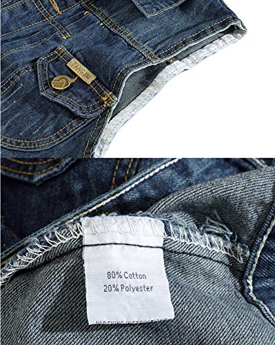 Kedera Men's Denim Vest Sleeveless Jean Vest Black Denim Motorcycle Black Blue Biker Plus Size4