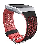 For Fitbit Ionic Bands, SKYLET Soft Silicone Breathable Replacement Wristband for Fitbit Ionic Smart Watch with Buckle (No Tracker)