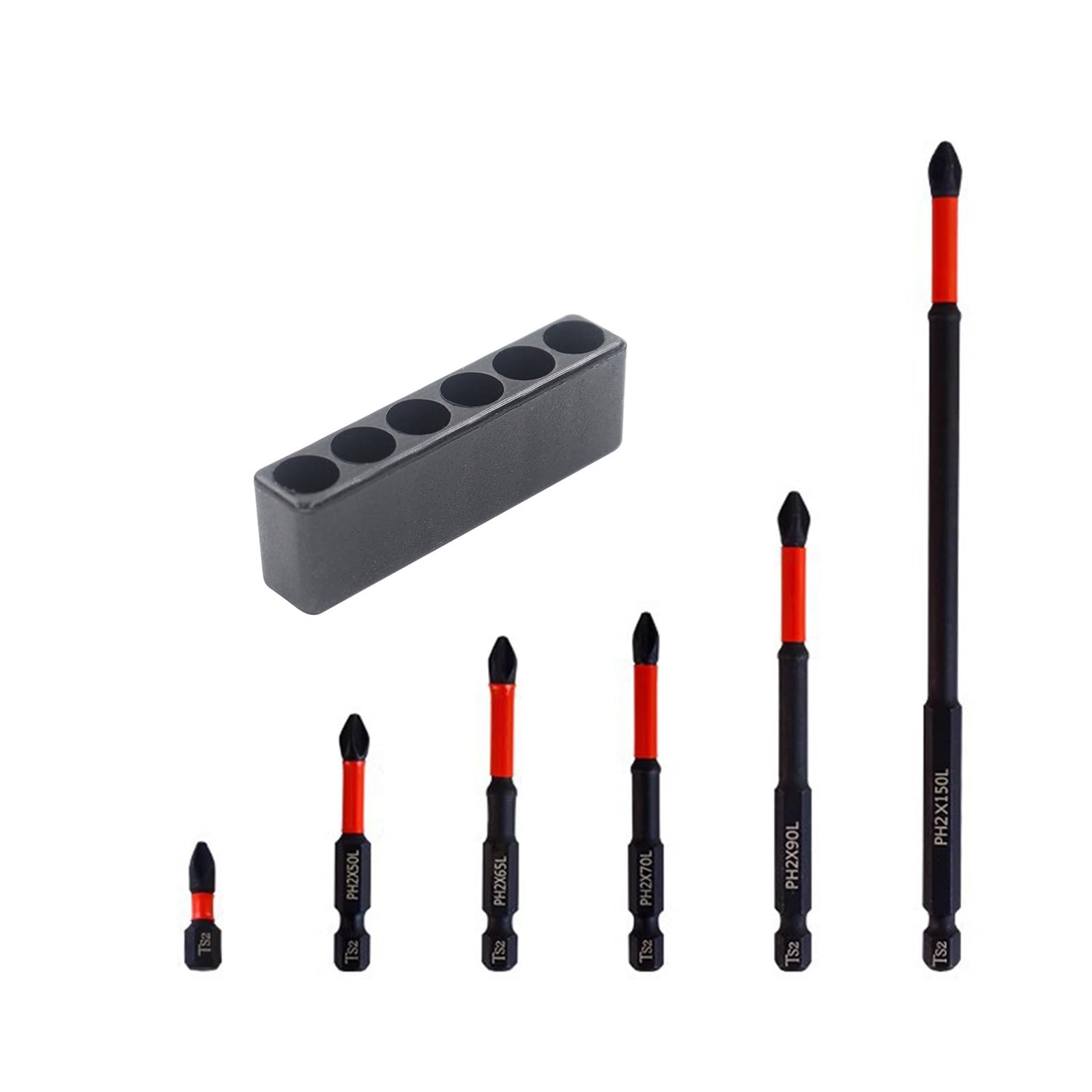 Thatiarry 6Pcs 6 / 12Pcs High Strength Antislip Screwdriver Bit Precisions Impacts Driver Bit Hexagonal Shank For Home Craft Use Shockproof Impacts