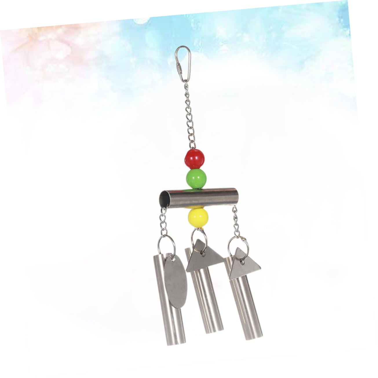 DOITOOL 3pezzi Giochi Per Uccelli Acciaio Inossidabile Con Campanella Giocattolo Appeso Per Pappagalli Per Cage Decor e Divertimento Del Tuo Pet