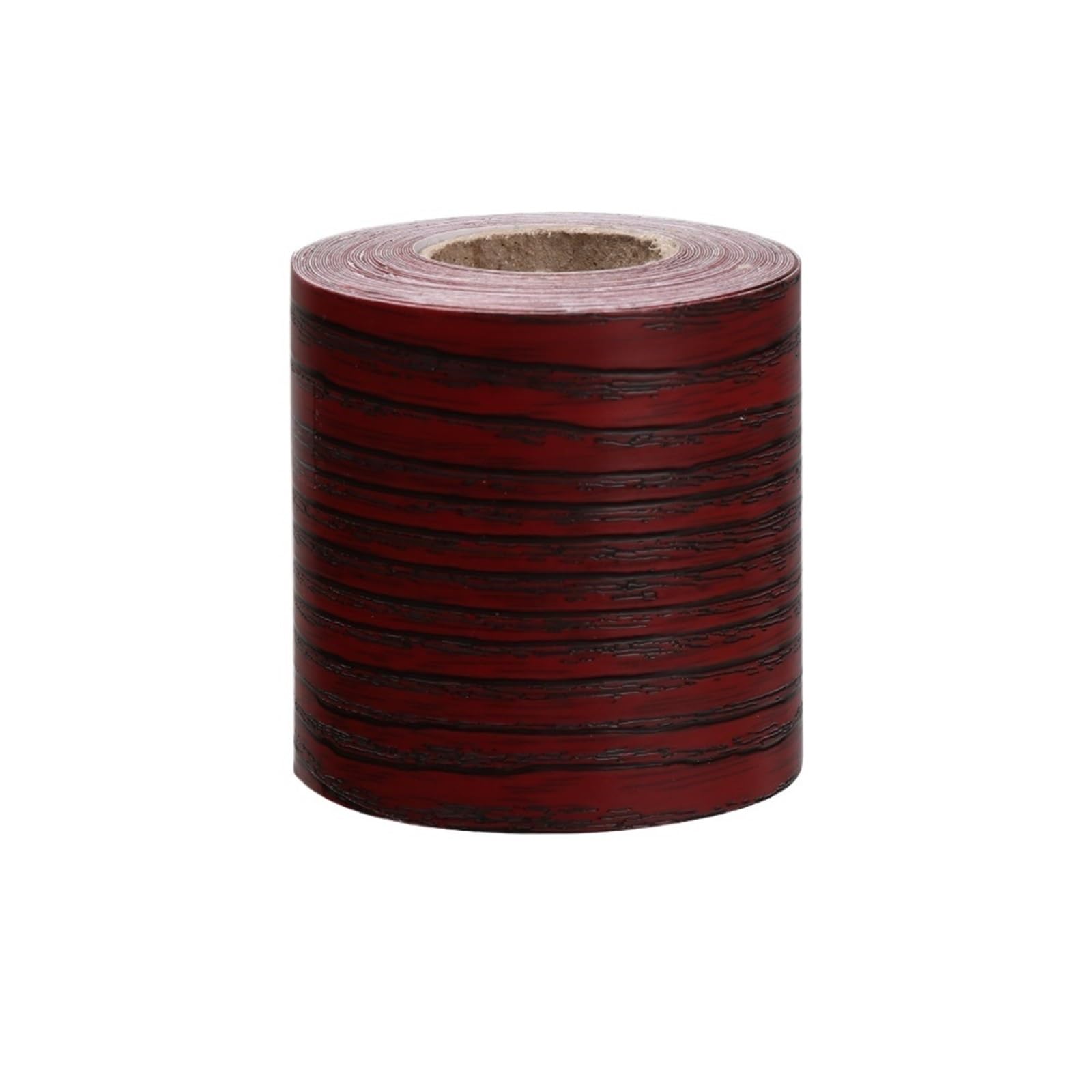 Ligne de plinthe salon en décalcomanies vinyle bordeaux effet bois de 5m pour angles muraux