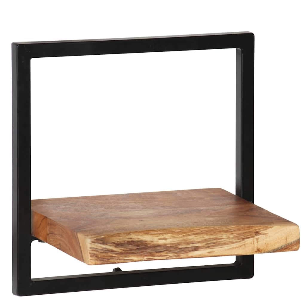 vidaXL Acacia Set Estantes Pared 5 Pzas Madera Estantería Repisas Organizador