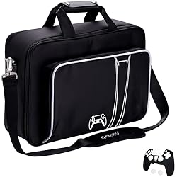 Maletas Mejores G-STORY Estuche, Maleta Bolsa de Viaje con Cremalleras de aleación de Zinc para PS5 Console, Accesorios, Controller Skin*1 Incluido