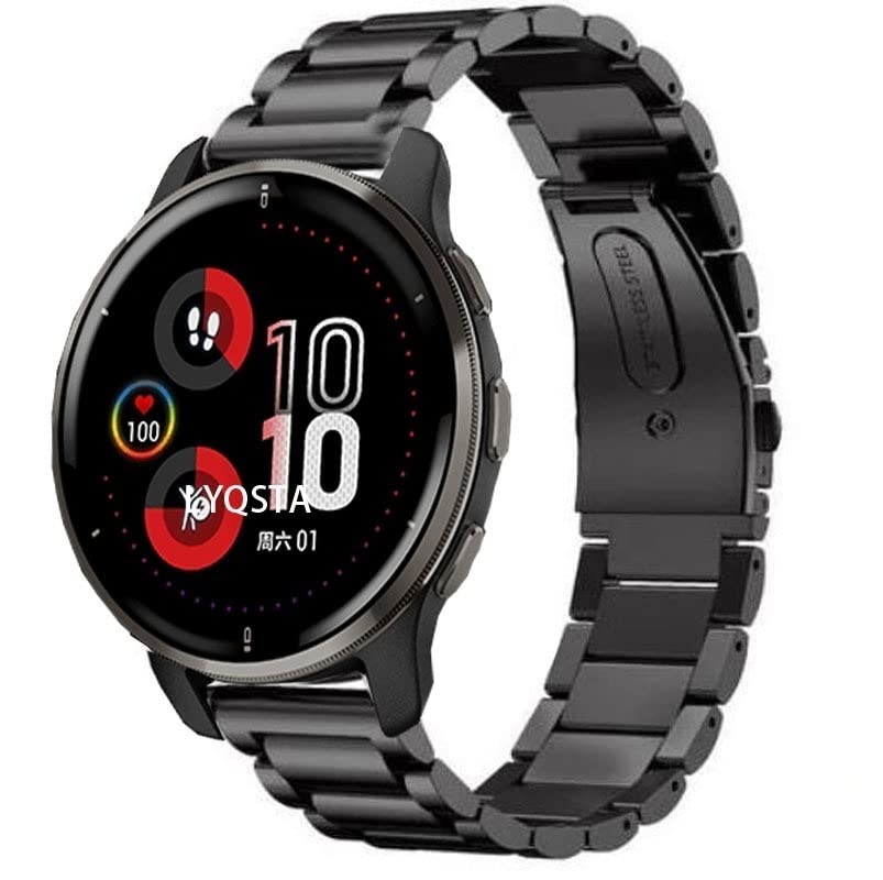 Bracelet Garmin Venu métal pour passer du bureau aux sorties citadines - 3