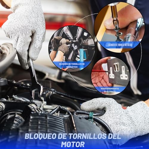 Miniatura 6 de Fijador De Tornillos, Thread Lock - Adhesivo Para Tornillos De Rosca De Resistencia Media Y Alta Para Tuercas, Pernos, Sujetadores De Metal, Pegamento Anaeróbico De Fija Tornillos 50ml 50ml