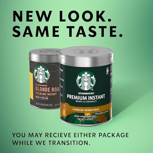 Starbucks Blonde Roast Instant Coffee, 100% Arabica Beans, 3-Pack