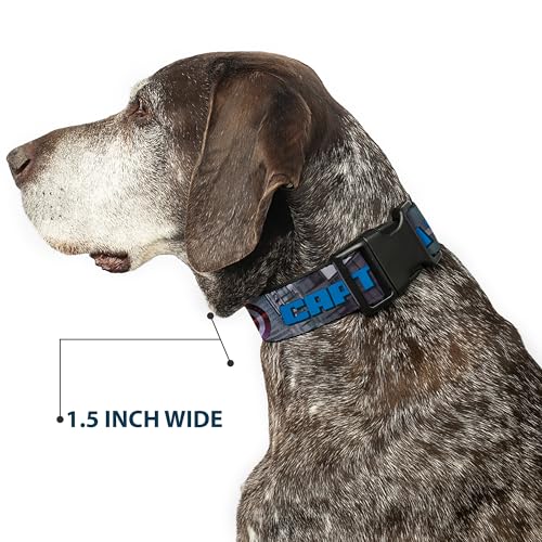 Collar de perro Capitán América Avengers Buckle-Down ideal para paseos urbanos 8