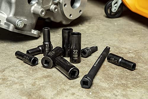 Gearwrench 18 Piece 1/2" Drive Deep Metric Impact Socket Set - 89096 #TOP5