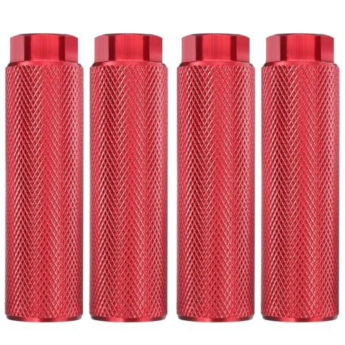 SMALLSTARIII Bike Pegs 4Pcs Aluminum Alloy Anti-Skid Lead Foot Bicycle Pegs 3/8 inch Axles