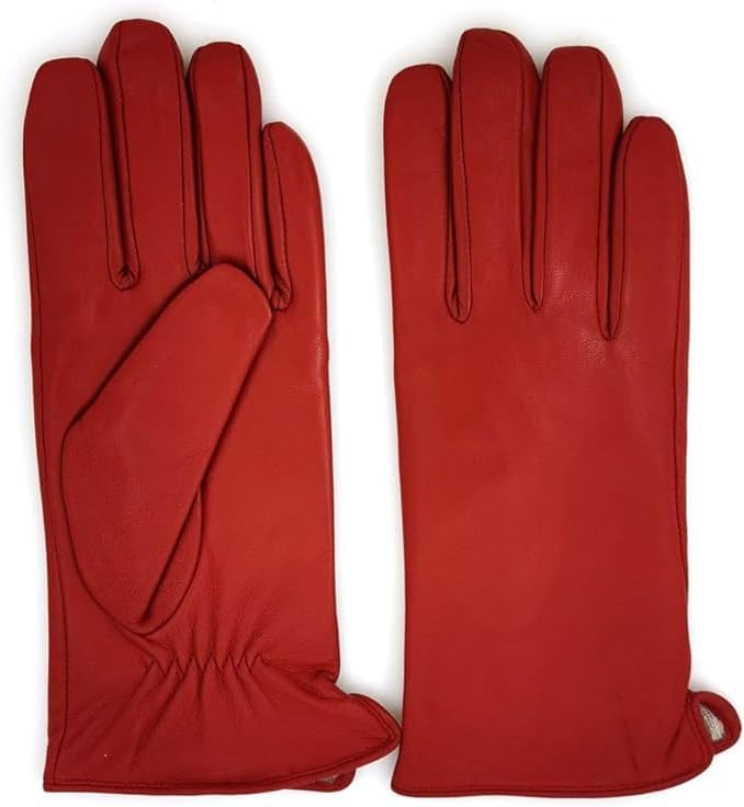 ZLUXURQ Luxury Italian Soft Leather Gloves for Women - Genuine SheepSkin Leather Women’s Cold Weather Gloves Cashmere Lined - Image 3